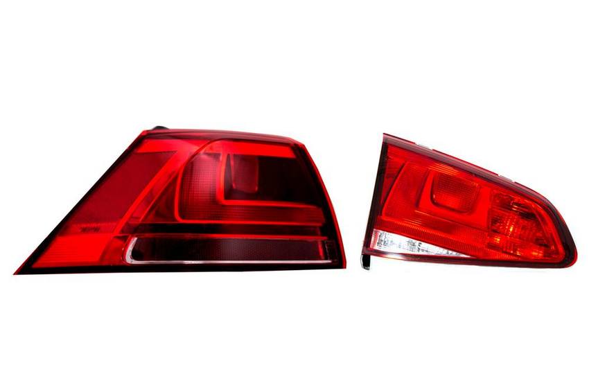 VW Tail Light Assembly - Driver Side Inner and Outer (Halogen) 5GM945095B - Valeo 2853431KIT